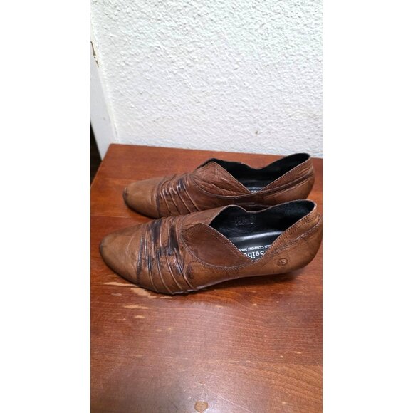 Josef Seibel Women's Slip-On Brown Leather Tina Pump Booties Size 39 EU/8.5 US - Picture 3 of 9